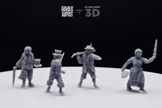 Halfmen Oficial - Davale Games - 3D Printed with high quality resin for LOTR/D&D games
