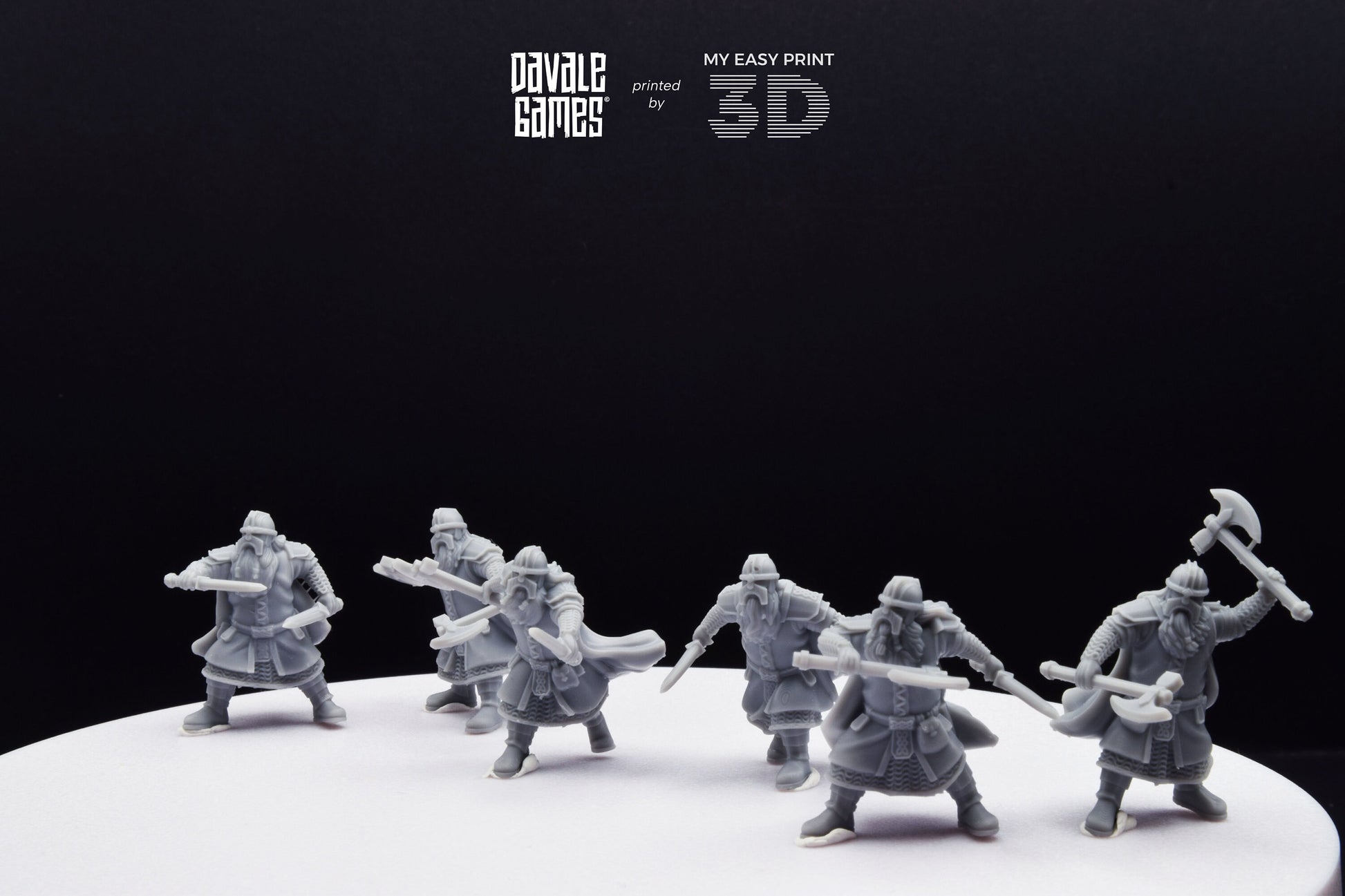 Metal Guard Dwarf - Davale Games - 3D Printed with high quality resin for LOTR/D&D games