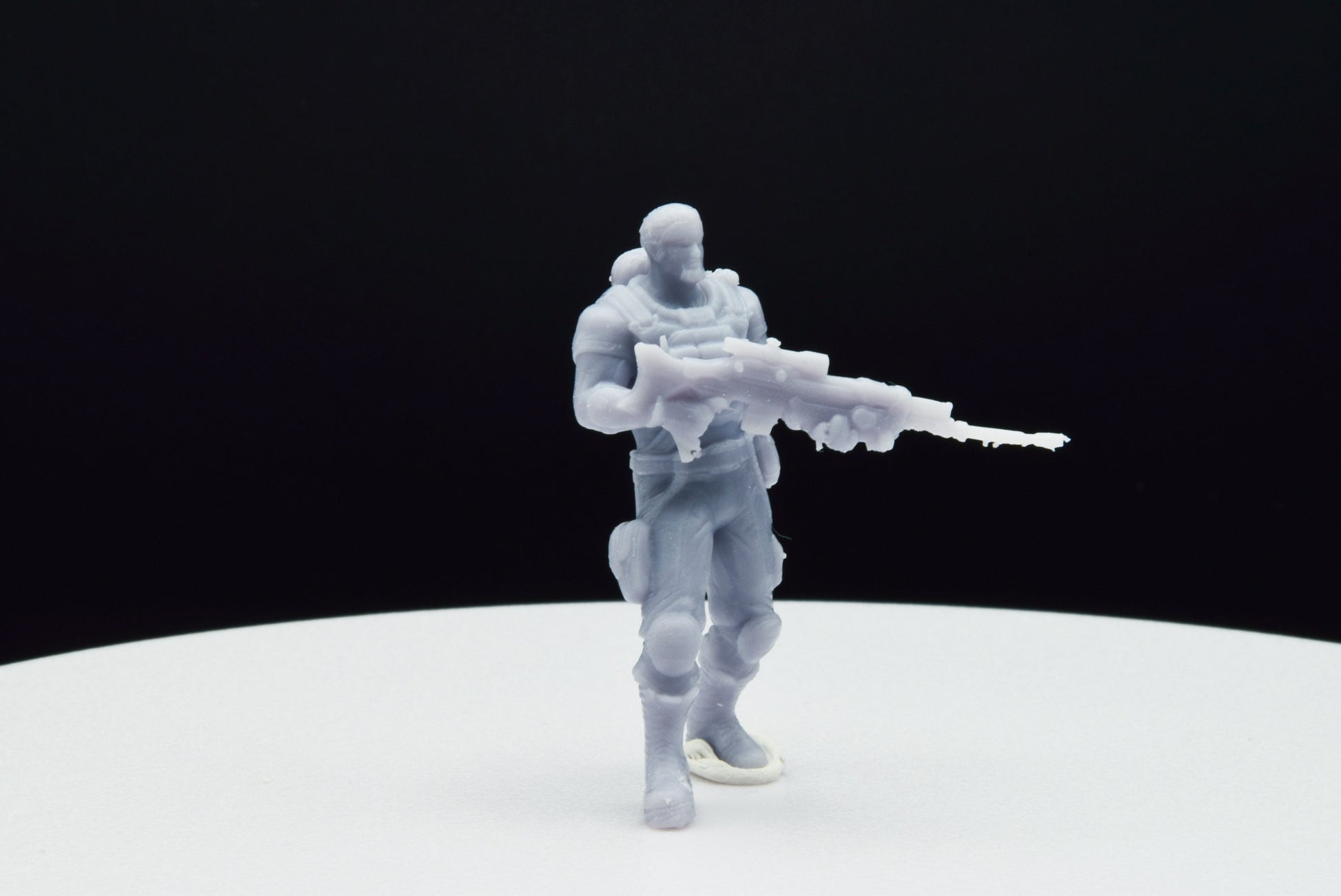 Gears Of War Dominic Santiago Commando Ot Miniature - TheSTLSmith - 3D Printed with high quality resin for Skirmish/D&D games
