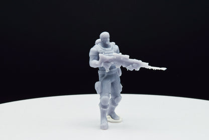Gears Of War Dominic Santiago Commando Ot Miniature - TheSTLSmith - 3D Printed with high quality resin for Skirmish/D&D games