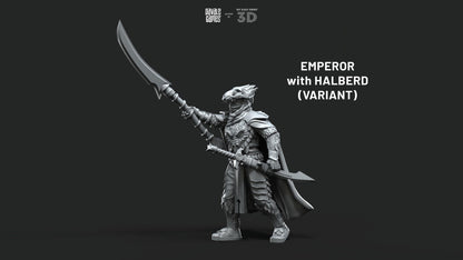 Dragon Army King on Palanquin [Ver. B] - Davale Games - 3D Printed with high quality resin for LOTR/D&D games