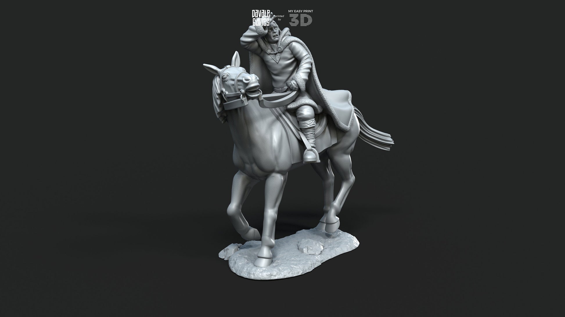 Blood-Handed Assistant - Foot and Mounted - Davale Games - 3D Printed with high quality resin for LOTR/D&D games
