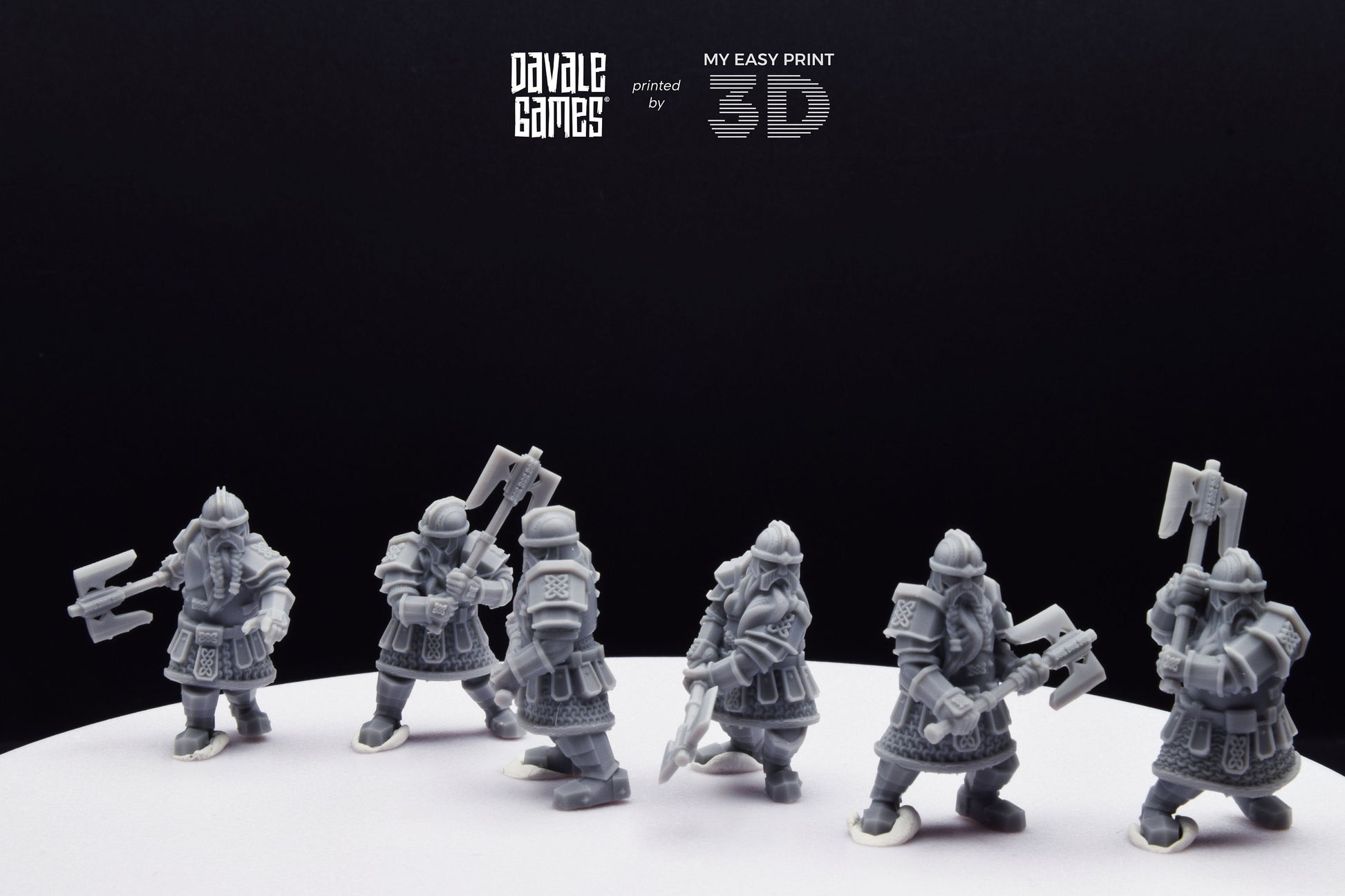 Kalak Guard Dwarf - Davale Games - 3D Printed with high quality resin for LOTR/D&D games