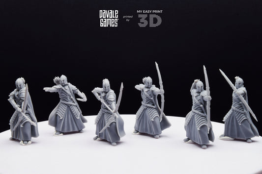 Bloody Warrior with Bow - Davale Games - 3D Printed with high quality resin for LOTR/D&D games