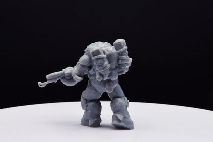 Gears Of War Boomer Flamer Ot Miniature - TheSTLSmith - 3D Printed with high quality resin for Skirmish/D&D games