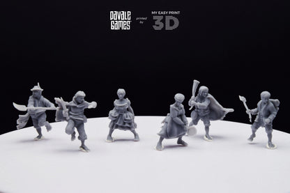 Halfmen - Davale Games - 3D Printed with high quality resin for LOTR/D&D games