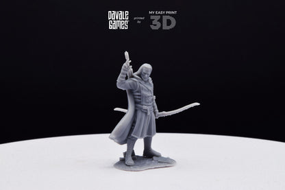 Damord, Captain of Rangers - Grey Castle - Davale Games - 3D Printed with high quality resin for LOTR/D&D games