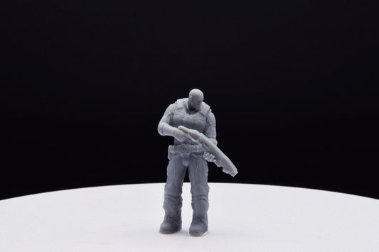 Gears Of War Jace Stratton Ot Miniature - TheSTLSmith - 3D Printed with high quality resin for Skirmish/D&D games