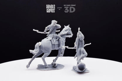 Leingel Forest Prince - Foot and Mounted - Davale Games - 3D Printed with high quality resin for LOTR/D&D games