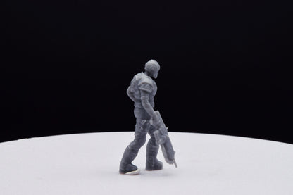 Gears Of War COG Soldier Winter Female Miniature - TheSTLSmith - 3D Printed with high quality resin for Skirmish/D&D games