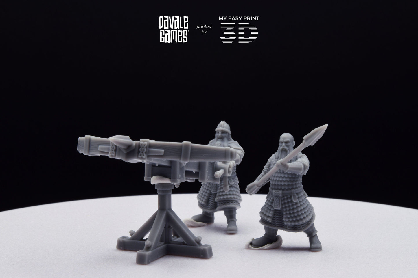 Dwarf Ballista - Davale Games - 3D Printed with high quality resin for LOTR/D&D games