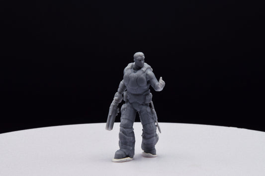 Gears Of War Damon Baird Summer Ot Miniature - TheSTLSmith - 3D Printed with high quality resin for Skirmish/D&D games