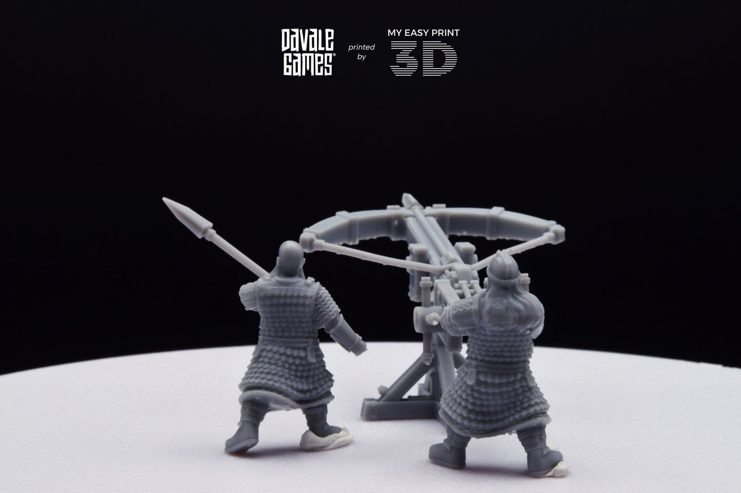 Dwarf Ballista - Davale Games - 3D Printed with high quality resin for LOTR/D&D games