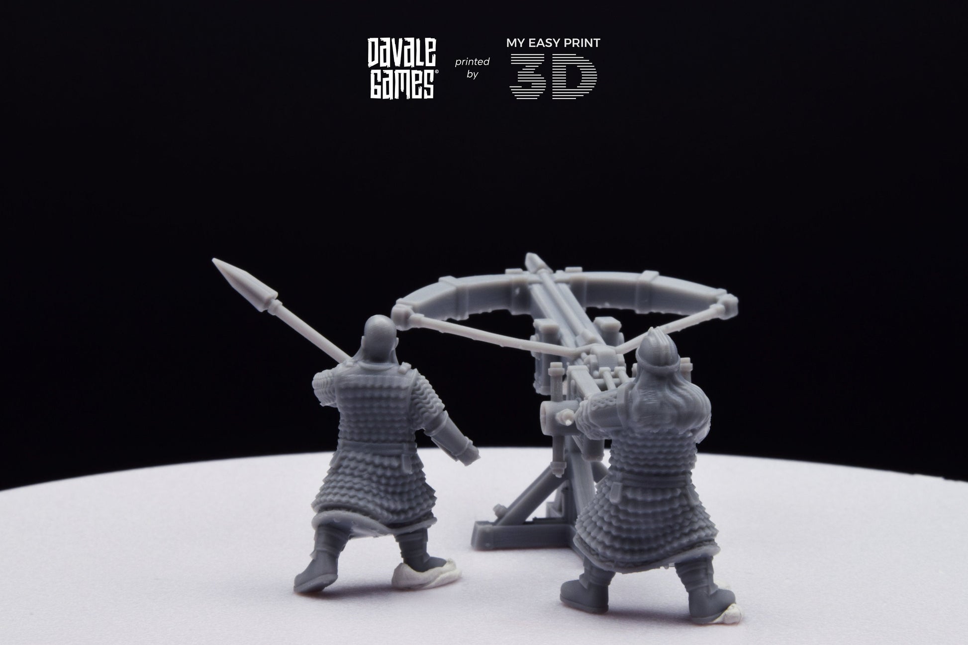 Dwarf Ballista - Davale Games - 3D Printed with high quality resin for LOTR/D&D games