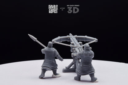 Dwarf Ballista - Davale Games - 3D Printed with high quality resin for LOTR/D&D games