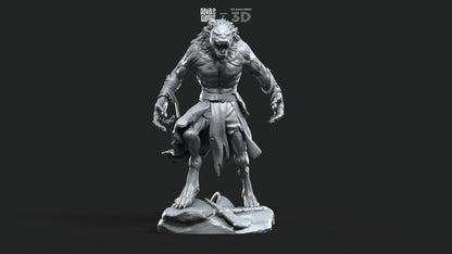 Ragnar, Halfwolf - Human and Wolf form (ODIN) - Davale Games - Mythological games - 3D Printed with high quality resin