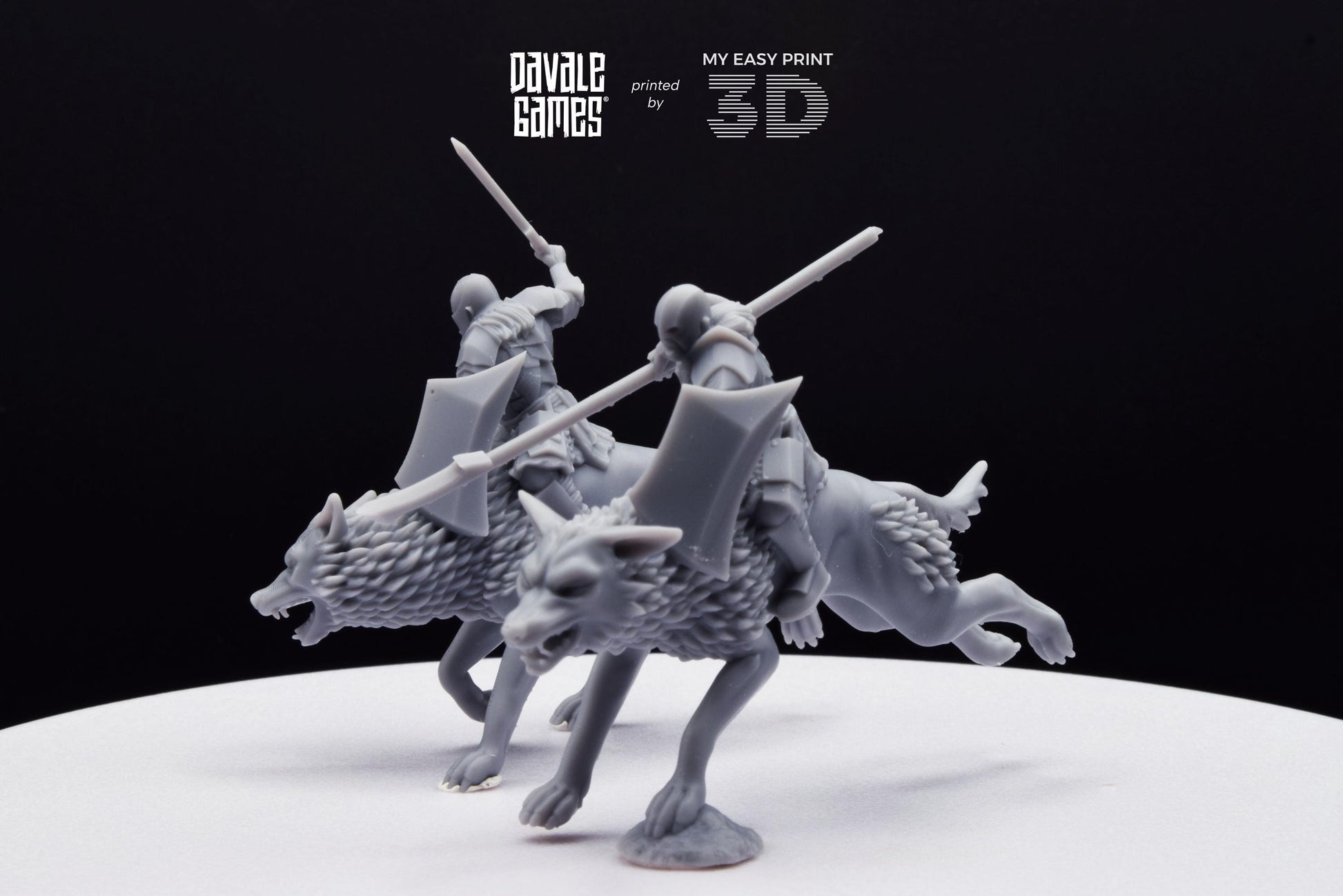 Rider Super Orc - Davale Games - 3D Printed with high quality resin for LOTR/D&D games