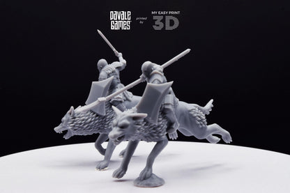 Rider Super Orc - Davale Games - 3D Printed with high quality resin for LOTR/D&D games