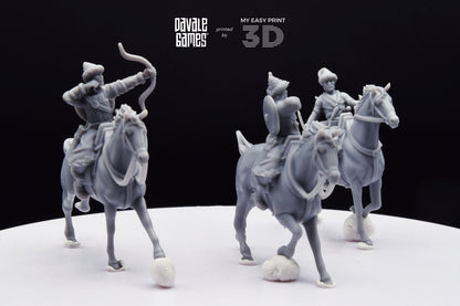 The Huns Mounted Archers - Battle of The Catalaunian Plains - Davale Games - Historical games - 3D Printed with high quality resin