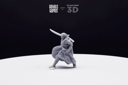 Lord Wandering Elf - Davale Games - 3D Printed with high quality resin for LOTR/D&D games