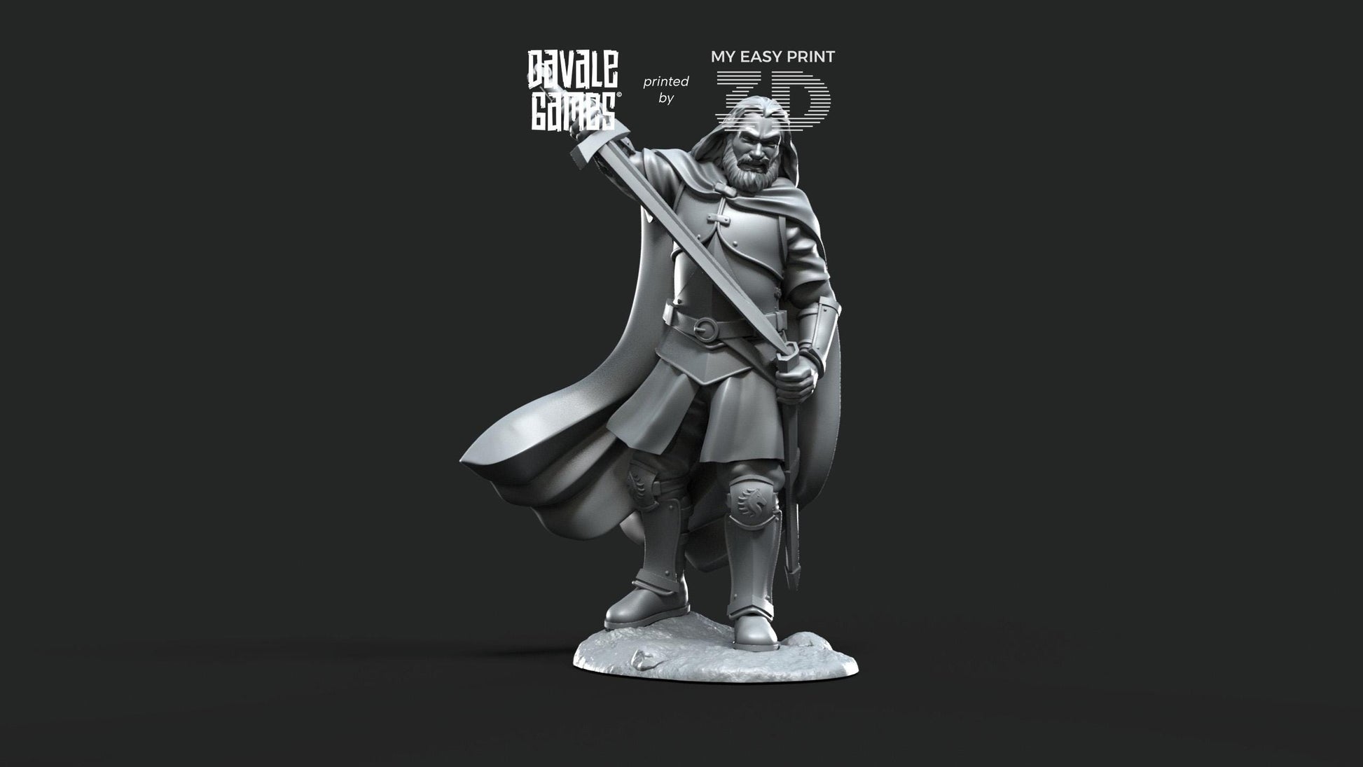 Thrün the Turncoat - Fellmount Reavers - Davale Games - 3D Printed with high quality resin for LOTR/D&D games