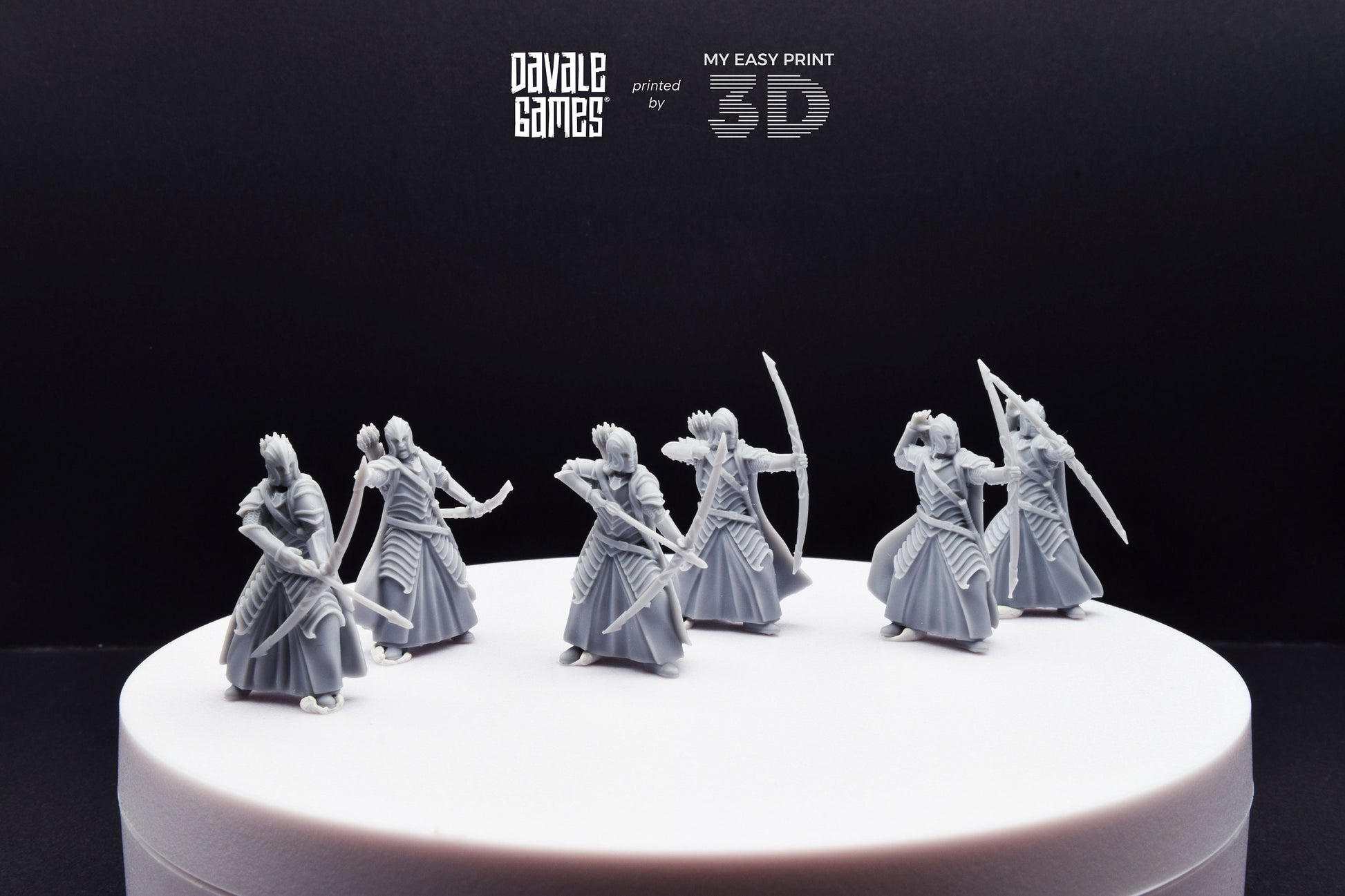 Bloody Warrior with Bow - Davale Games - 3D Printed with high quality resin for LOTR/D&D games