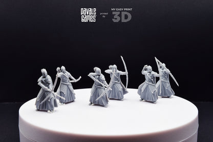 Bloody Warrior with Bow - Davale Games - 3D Printed with high quality resin for LOTR/D&D games