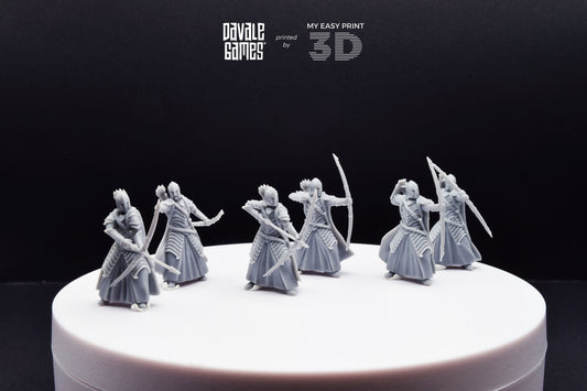 Bloody Warrior with Bow - Davale Games - 3D Printed with high quality resin for LOTR/D&D games