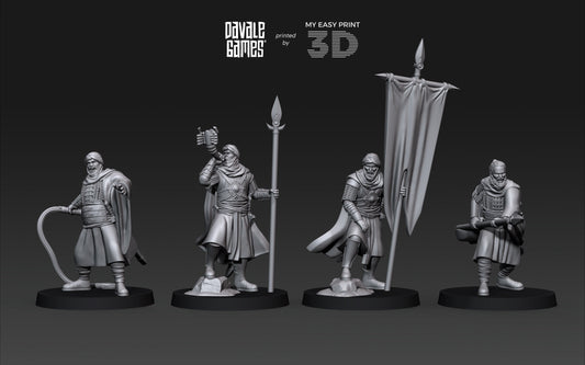 Regular Snake Commanders - Davale Games - 3D Printed with high quality resin for LOTR/D&D games