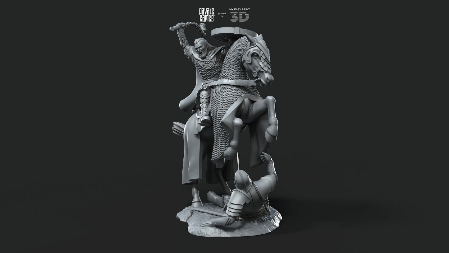 West Humans Hammer Sons Cavalry - Extra Poses - Mounted - Davale Games - 3D Printed with high quality resin for LOTR/D&D games