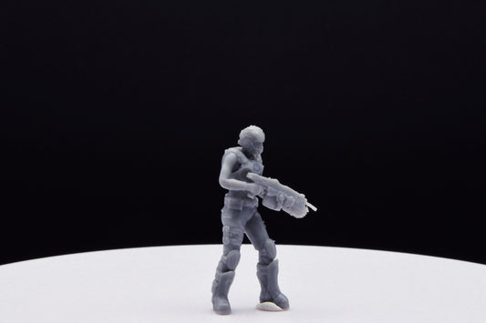 Gears Of War COG Summer Female Miniature - TheSTLSmith - 3D Printed with high quality resin for Skirmish/D&D games