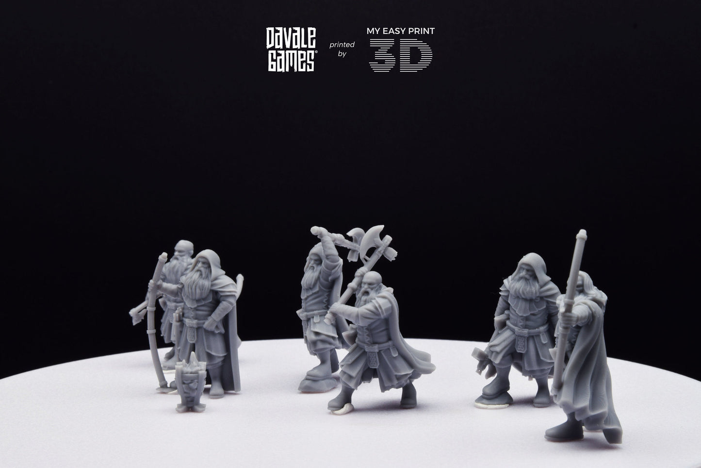 Kalak Dwarf Explorer - Davale Games - 3D Printed with high quality resin for LOTR/D&D games