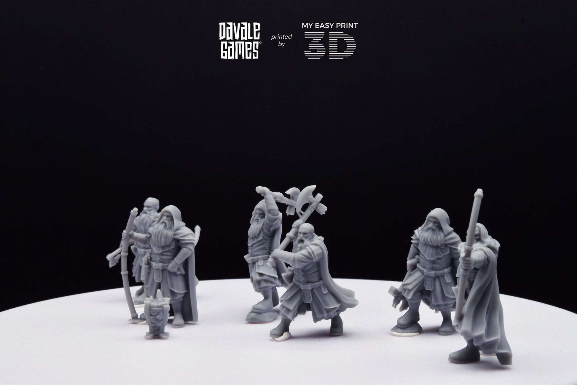 Kalak Dwarf Explorer - Davale Games - 3D Printed with high quality resin for LOTR/D&D games