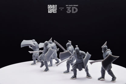 Super Orc Swordsman - Davale Games - 3D Printed with high quality resin for LOTR/D&D games