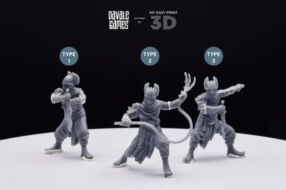 Dragon Army Assassin - Davale Games - 3D Printed with high quality resin for LOTR/D&D games