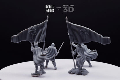 High Human Commander - Davale Games - 3D Printed with high quality resin for LOTR/D&D games