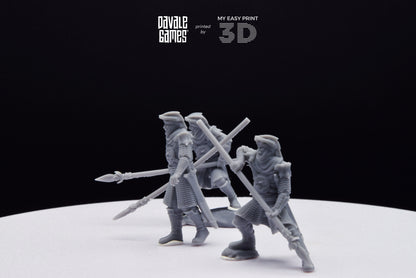 Snake Rider - Davale Games - 3D Printed with high quality resin for LOTR/D&D games
