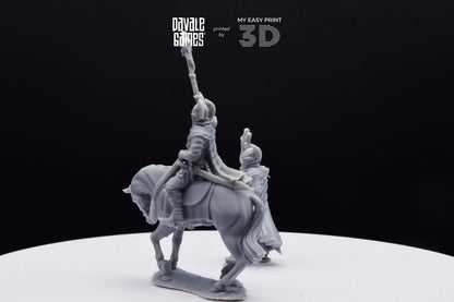 Dragon Army Dragon Mage - Foot and Mounted - Davale Games - 3D Printed with high quality resin for LOTR/D&D games