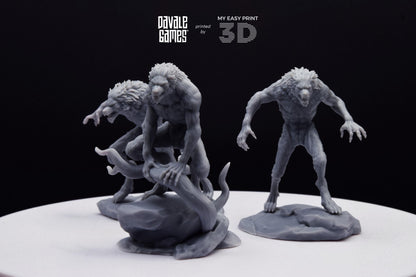 Lycanthropes of Anagar - Davale Games - 3D Printed with high quality resin for LOTR/D&D games