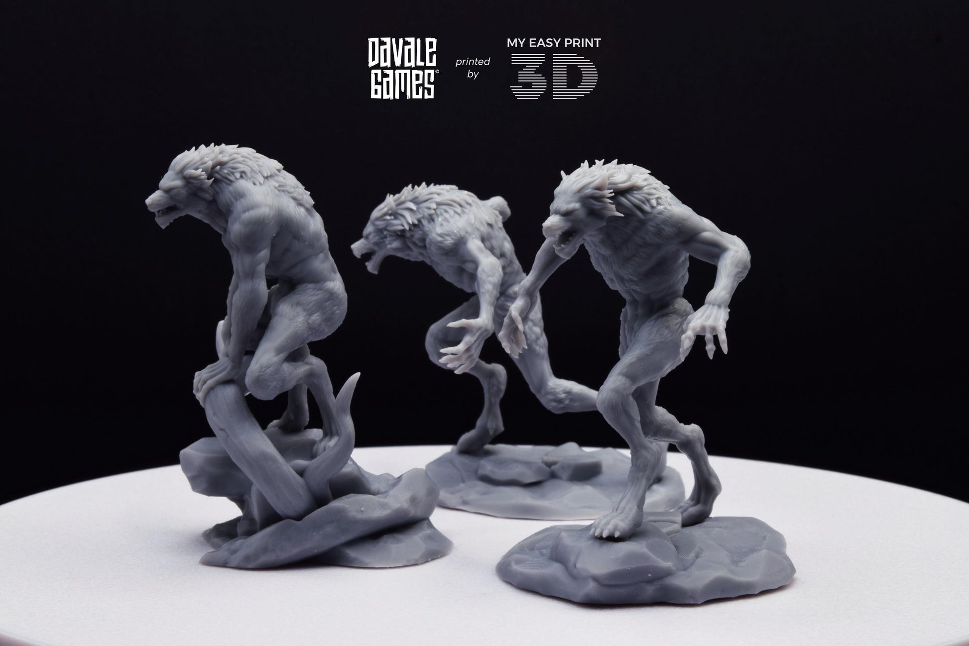Lycanthropes of Anagar - Davale Games - 3D Printed with high quality resin for LOTR/D&D games