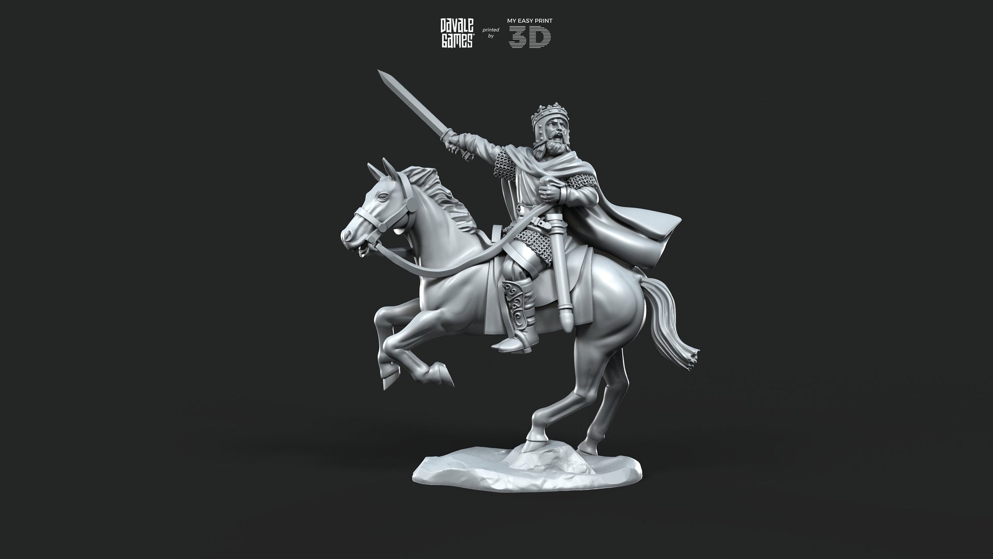 King fo Gepids - Foot and Mounted - Davale Games - Historical games - 3D Printed with high quality resin