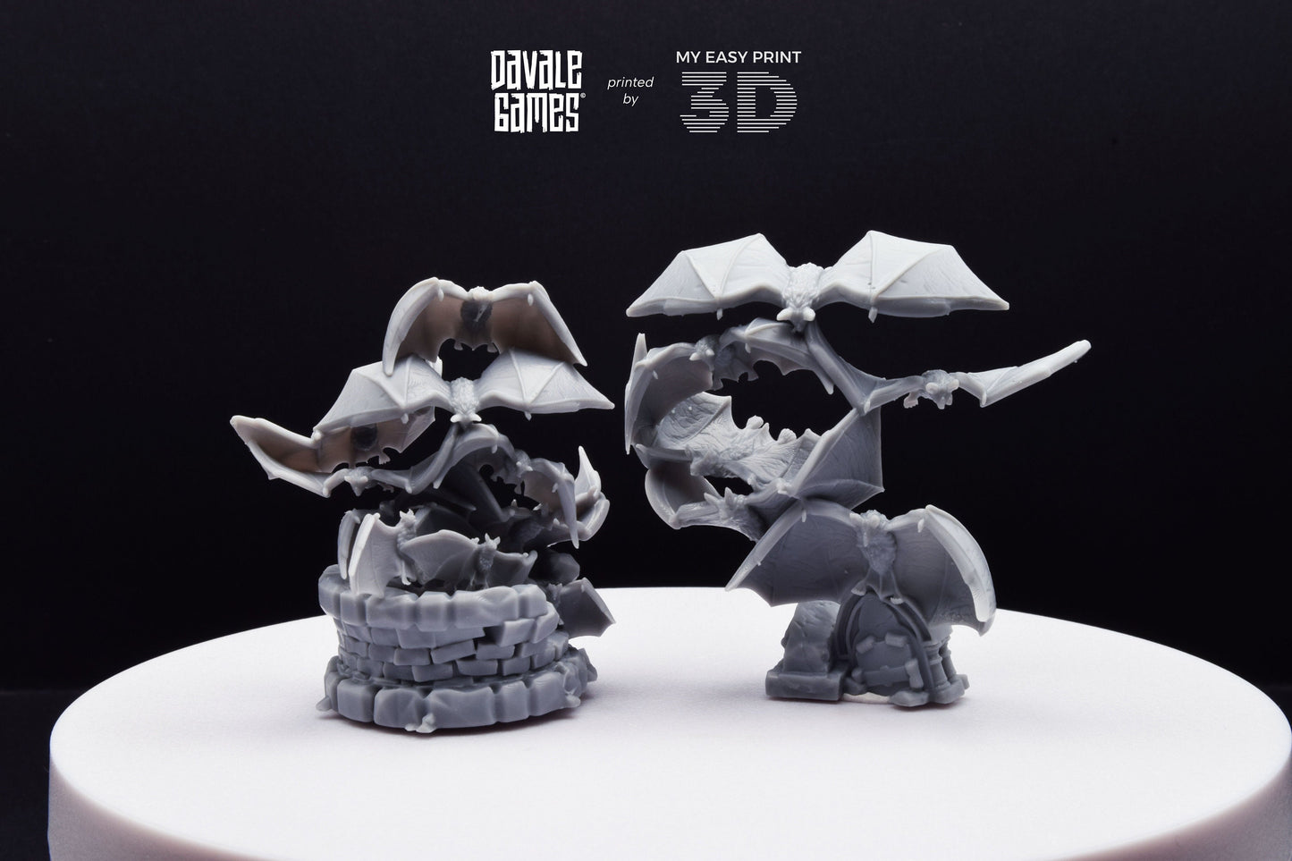 Bats Warbrand - Davale Games - 3D Printed with high quality resin for LOTR/D&D games