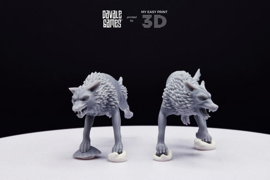 Savage Warg - Super Orcs - Davale Games - 3D Printed with high quality resin for LOTR/D&D games
