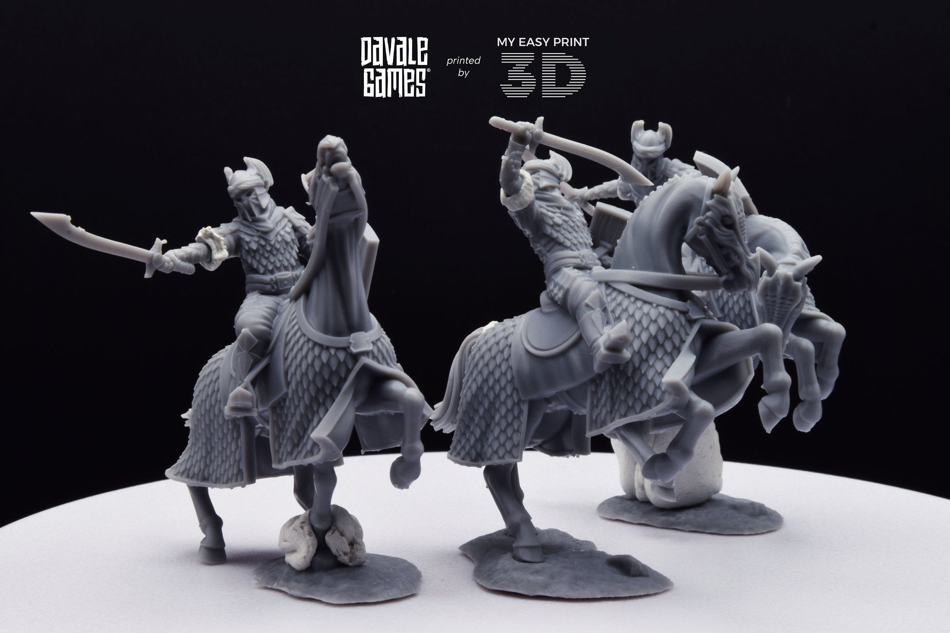 Dragon Army Regular Cavalry - Davale Games - 3D Printed with high quality resin for LOTR/D&D games