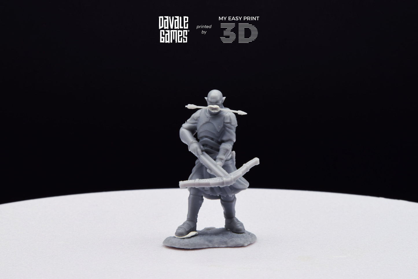 Blood-Handed Captain with Crossbow - Davale Games - 3D Printed with high quality resin for LOTR/D&D games