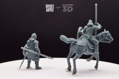 West Humans Prince - Foot and Mounted - Davale Games - 3D Printed with high quality resin for LOTR/D&D games