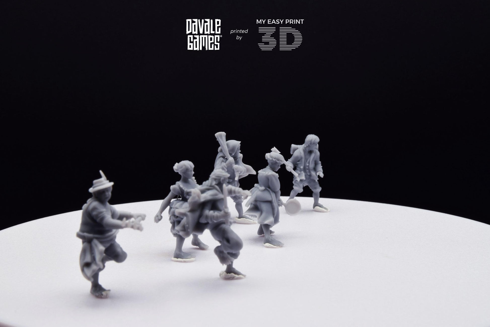 Halfmen - Davale Games - 3D Printed with high quality resin for LOTR/D&D games