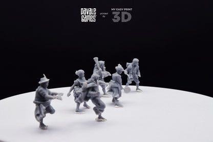 Halfmen - Davale Games - 3D Printed with high quality resin for LOTR/D&D games