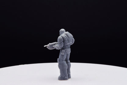 Gears Of War Onyx Guard Male Ot Miniature - TheSTLSmith - 3D Printed with high quality resin for Skirmish/D&D games