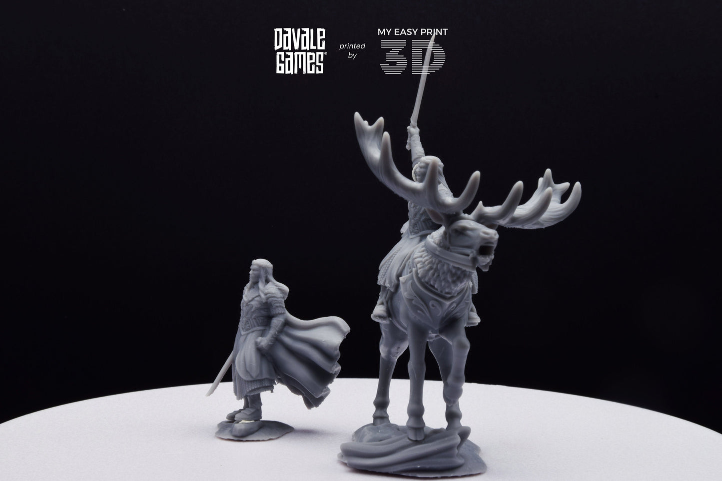 King of the Forest - Foot and Mounted - Davale Games - 3D Printed with high quality resin for LOTR/D&D games